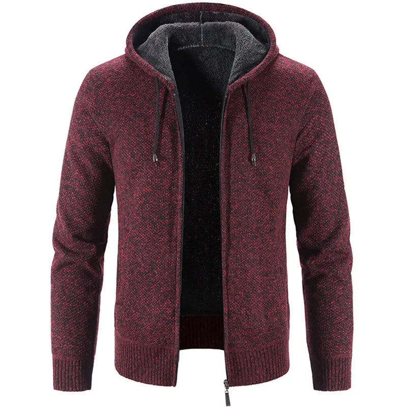 Men's Fashion Fleece Cardigan Sweater Jacket