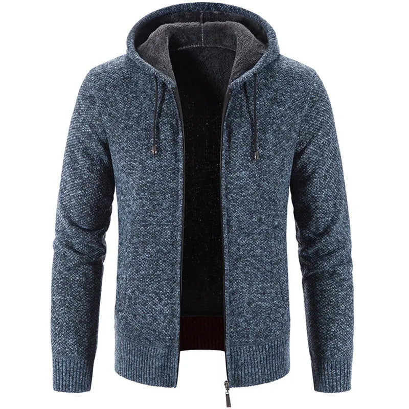 Men's Fashion Fleece Cardigan Sweater Jacket